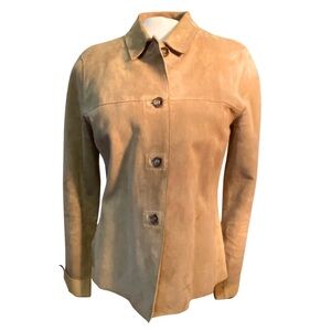 Banana Republic Women’s  vintage tan suede leather jacket